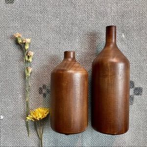 Wooden Bottle Decor/Vases